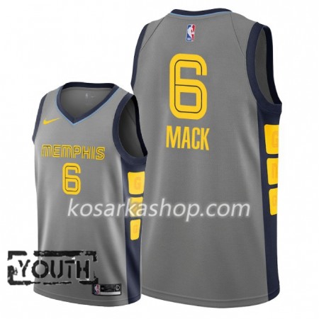 Dres Memphis Grizzlies Shelvin Mack 6 Nike 2018-19 City Edition Siva Swingman - Dječji